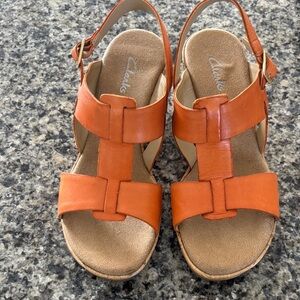 Clarks Women's Bold Orange Sandals